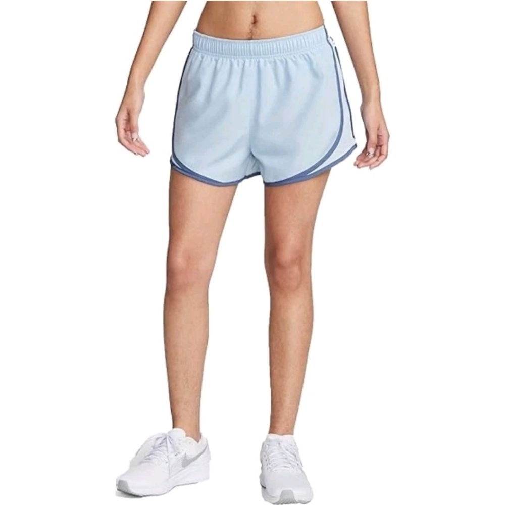 Nike Dri-fit Tempo Mid-Rise Light Blue Running Shorts Women's Size Small